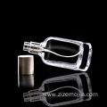 Glass 50ml 100ml perfume bottle with silver cap